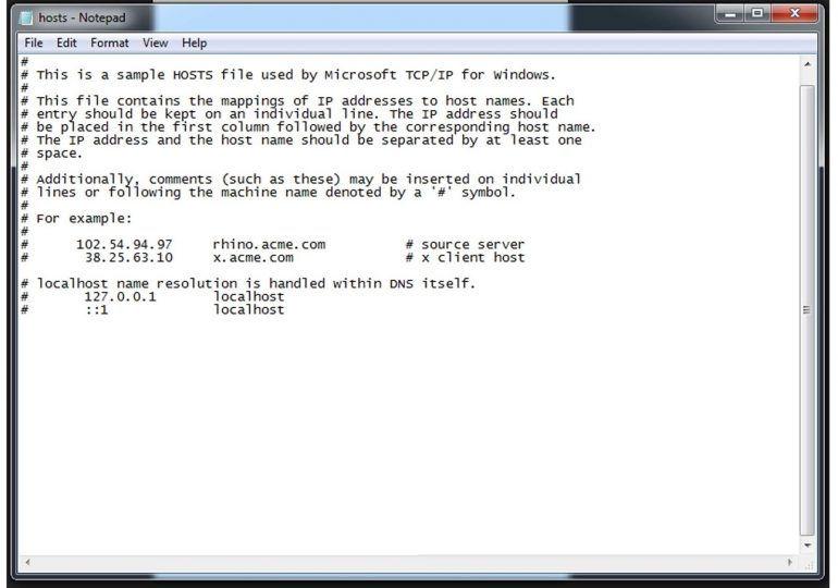 Как отредактировать файл hosts в Windows 7, Vista?