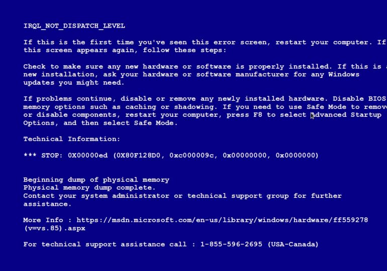 Синий экран смерти: STOP 0x000000ED Unmountable boot volume - как исправить ошибку и загрузить Windows