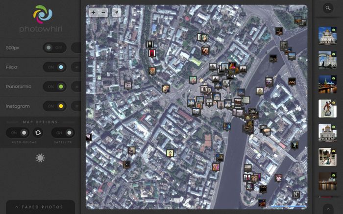 PhotoWhirl для Windows 8 и RT: изысканное приложение для просмотра фотографий на карте