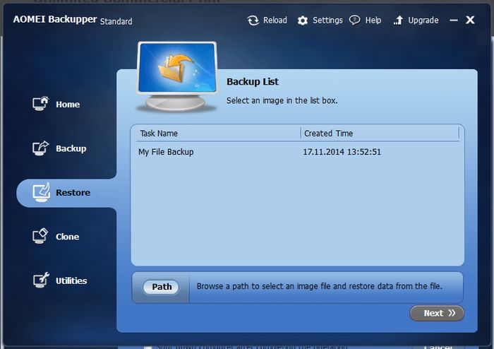 AOMEI Backupper Standard: бесплатный инструмент для резервного копирования и восстановления данных
