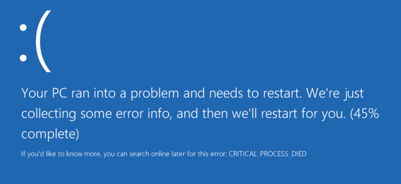 Как исправить Critical Process Died Windows 10: синий экран смерти