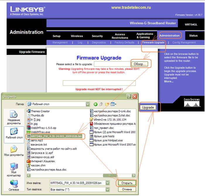 Как настроить роутер Linksys WRT54gl