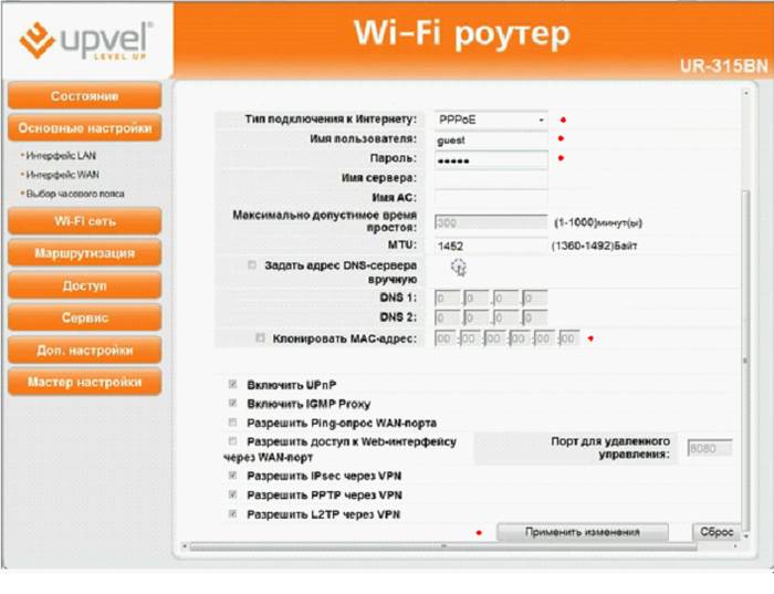 Как настроить роутер Upvel UR 344an4g
