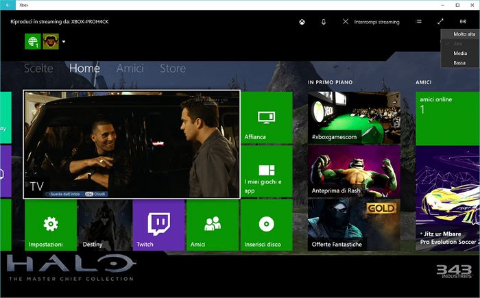 Как увеличить качество потока с Xbox One на Windows 10