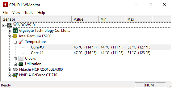 Как узнать температуру процессора в Windows 10 - бесплатный софт