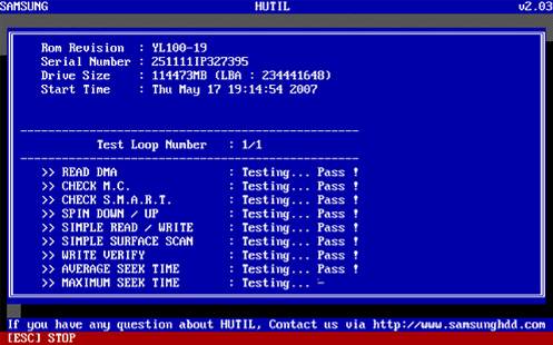 Как восстановить HDD Samsung