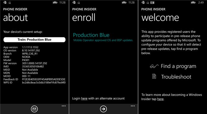 Microsoft выпустила приложение Phone Insider, которое вскоре позволит попробовать Windows 10 для мобильных устройств