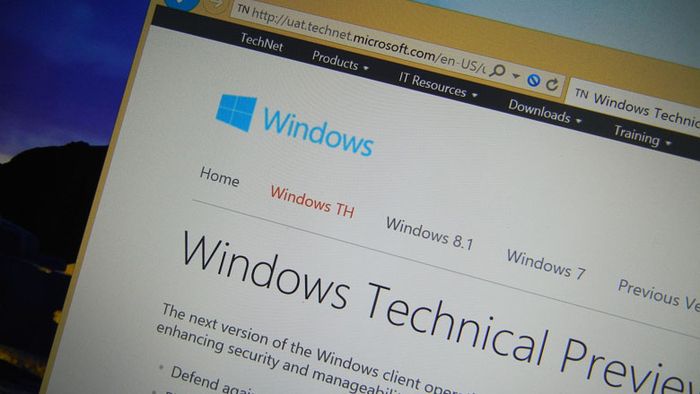 На официальном сайте Microsoft по ошибке была опубликована страница для Windows Technical Preview for Enterprise
