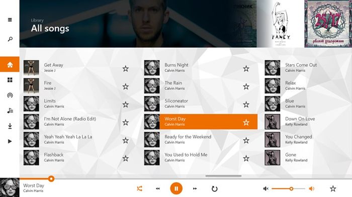 Неофициальное приложение Google Play Music для Windows Phone 8.1 и Windows 8.1