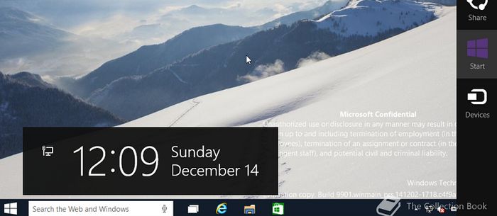 Новые скриншоты Windows 10 build 9901