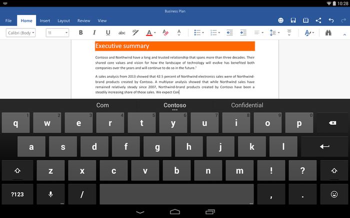 Office для планшетов с Android теперь доступен для всех