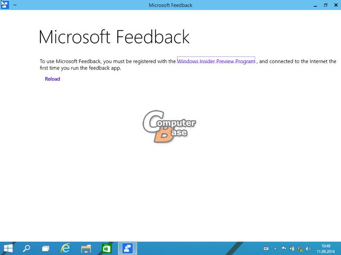Первые скриншоты Windows 9 Technical Preview