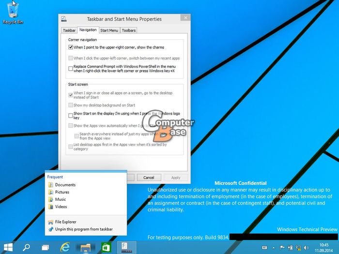 Первые скриншоты Windows 9 Technical Preview