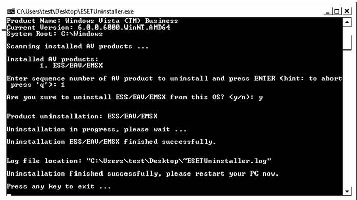Полное удаление антивируса ESET NOD32 с компьютера