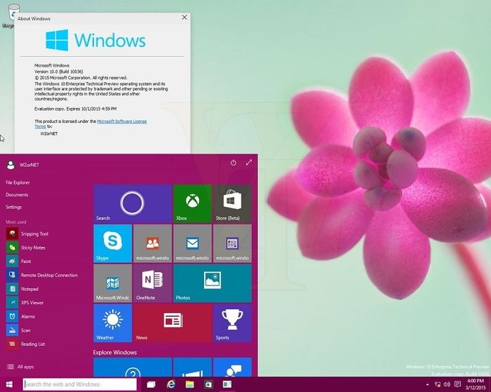 Скриншоты Windows 10 Build 10036 (Обновление: сборка уже в сети)