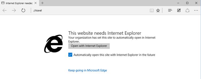 Сосуществование Microsoft Edge и IE11 в Windows 10 выгодно для корпоративных пользователей