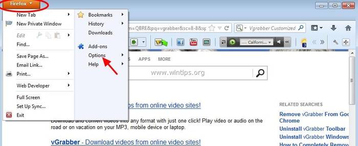 Способы удаления Яндекс Бар из Firefox