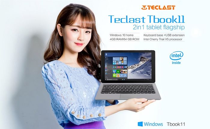 Teclast Tbook: открыт предзаказ на первые модели новой серии планшетных ПК с Windows 10