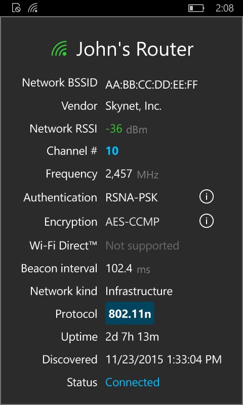 WiFi Commander – менеджер беспроводных сетей для Windows 10 и Windows 10 Mobile