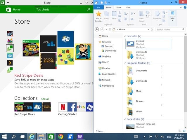 Windows 10: ярлыки универсальных приложений на рабочем столе