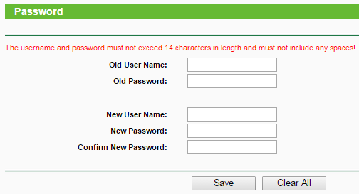 Как изменить пароль на роутере TP-LINK
