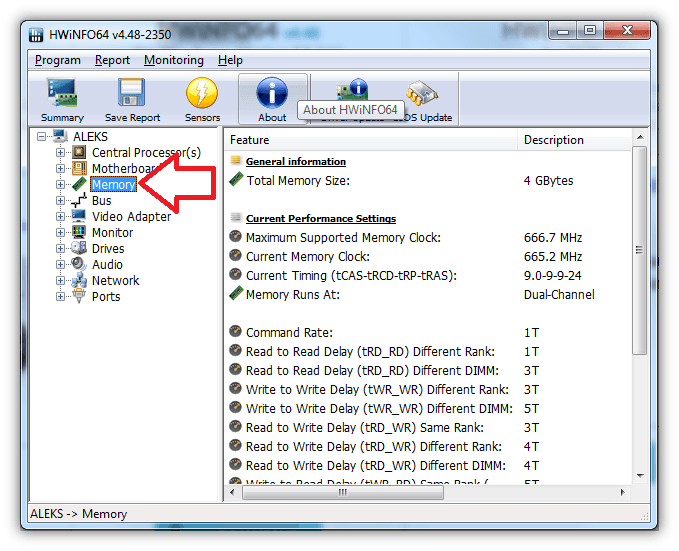 Как узнать какая у меня оперативная память