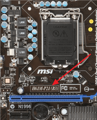 Как узнать название материнской платы