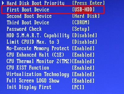 БИОС не видит загрузочную флешку