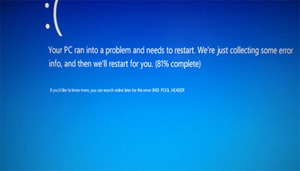 Исправить bad pool header ошибку на Windows 7, 8 и 10