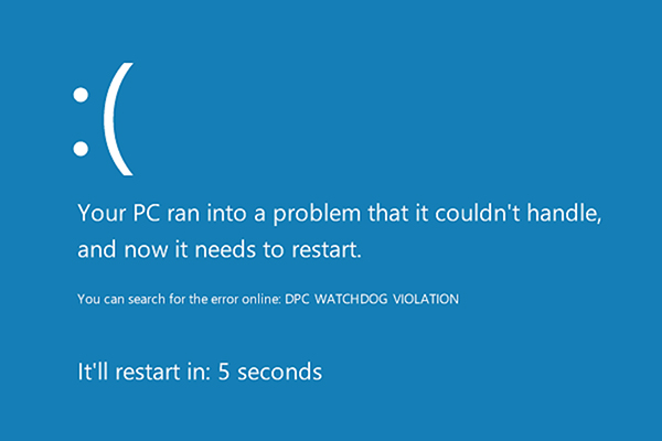 Исправить dpc watchdog violation ошибку Windows 10 и 8
