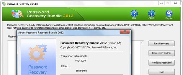 Elcomsoft System Recovery Professional сбросит существующие пароли