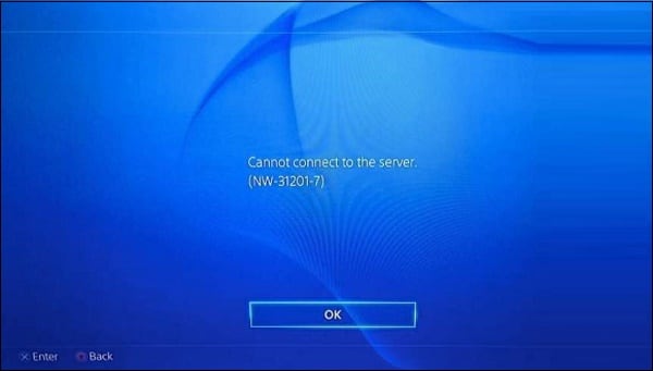 PS4 ошибка NW-31201-7 как исправить